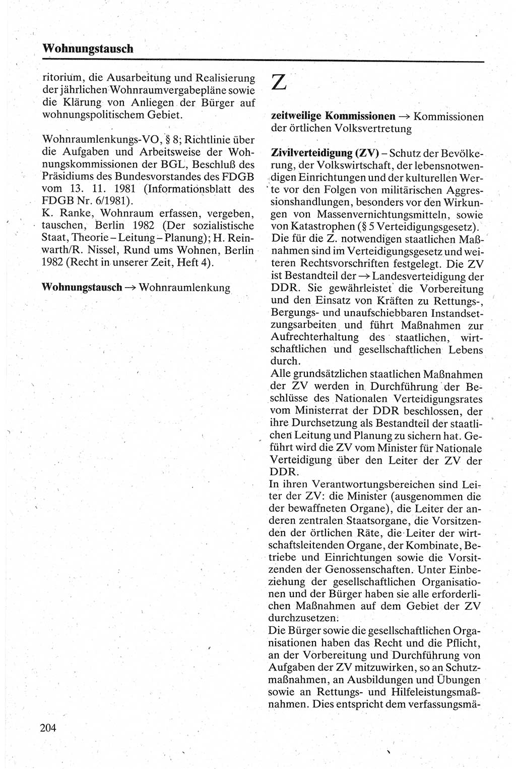 Handbuch für den Abgeordneten [Deutsche Demokratische Republik (DDR)] 1984, Seite 204 (Hb. Abg. DDR 1984, S. 204)