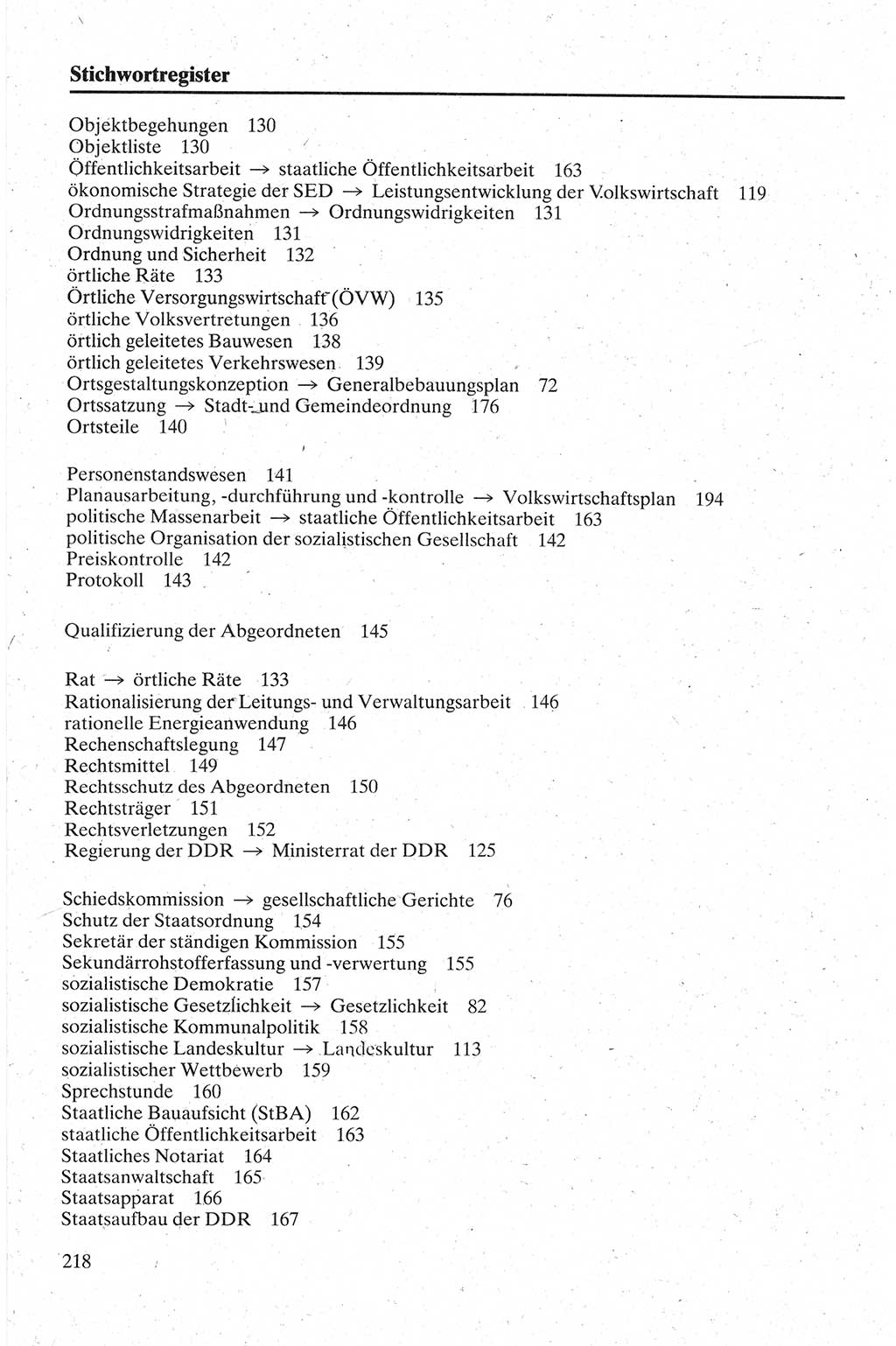 Handbuch für den Abgeordneten [Deutsche Demokratische Republik (DDR)] 1984, Seite 218 (Hb. Abg. DDR 1984, S. 218)