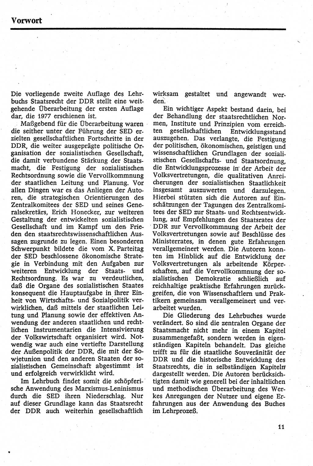 Staatsrecht der DDR [Deutsche Demokratische Republik (DDR)], Lehrbuch 1984, Seite 11 (St.-R. DDR Lb. 1984, S. 11)