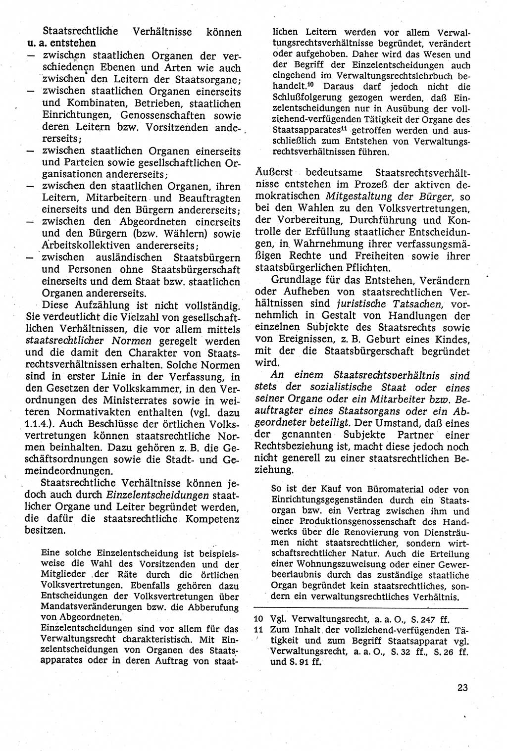 Staatsrecht der DDR [Deutsche Demokratische Republik (DDR)], Lehrbuch 1984, Seite 23 (St.-R. DDR Lb. 1984, S. 23)