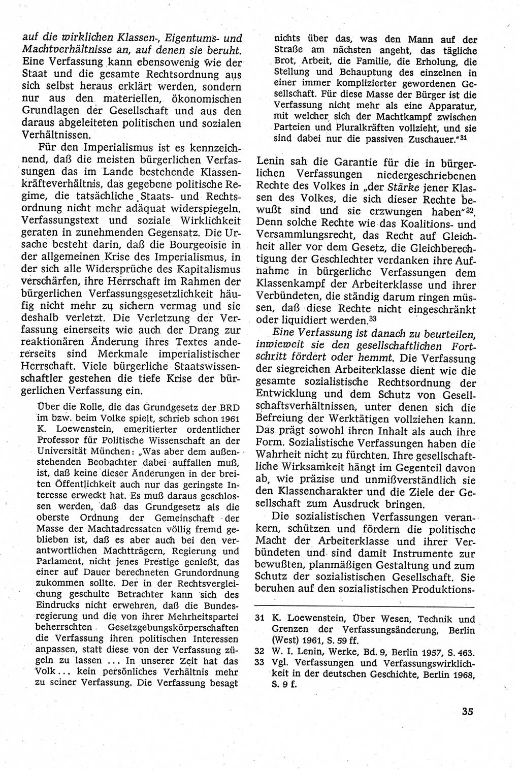 Staatsrecht der DDR [Deutsche Demokratische Republik (DDR)], Lehrbuch 1984, Seite 35 (St.-R. DDR Lb. 1984, S. 35)