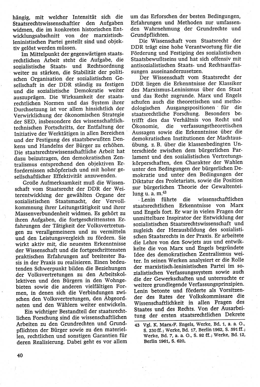Staatsrecht der DDR [Deutsche Demokratische Republik (DDR)], Lehrbuch 1984, Seite 40 (St.-R. DDR Lb. 1984, S. 40)