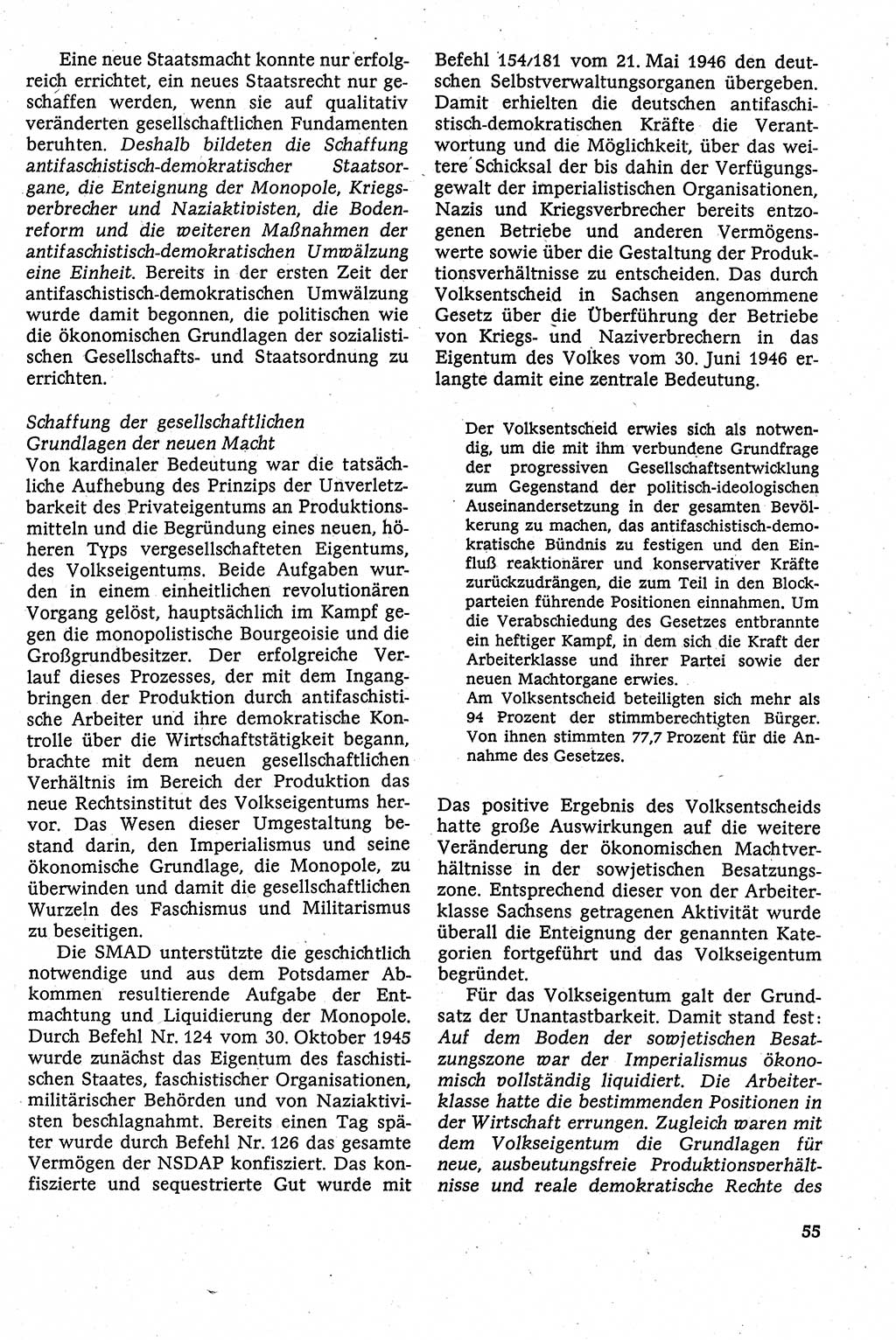 Staatsrecht der DDR [Deutsche Demokratische Republik (DDR)], Lehrbuch 1984, Seite 55 (St.-R. DDR Lb. 1984, S. 55)