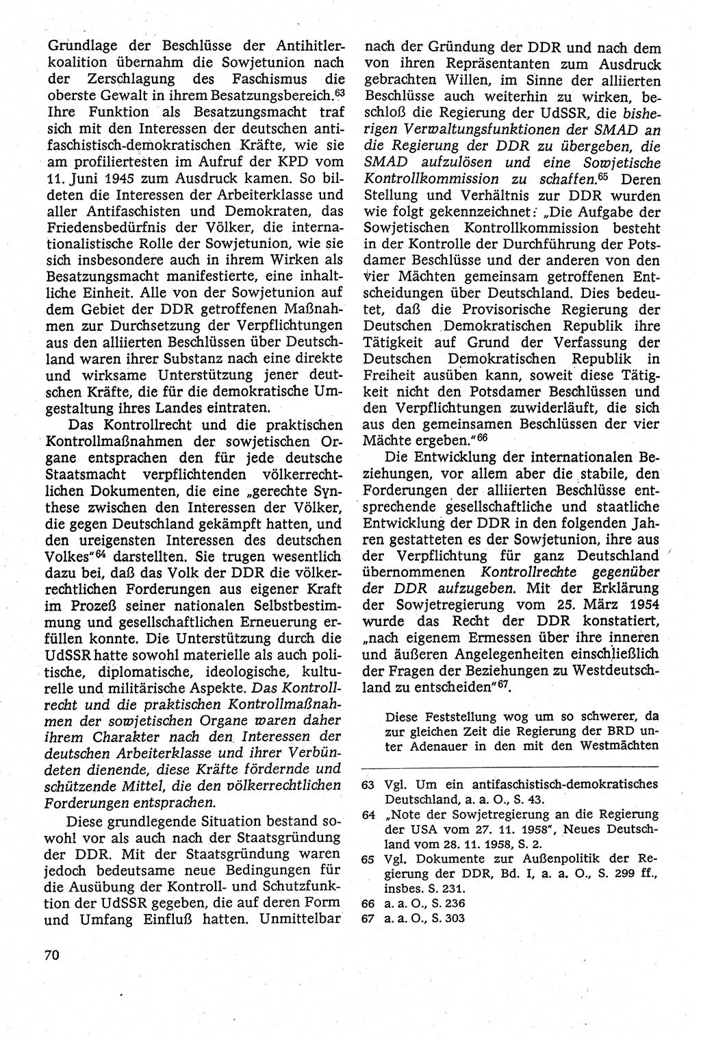 Staatsrecht der DDR [Deutsche Demokratische Republik (DDR)], Lehrbuch 1984, Seite 70 (St.-R. DDR Lb. 1984, S. 70)