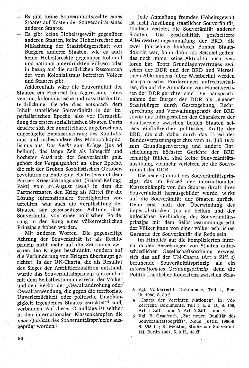 Staatsrecht der DDR [Deutsche Demokratische Republik (DDR)], Lehrbuch 1984, Seite 86 (St.-R. DDR Lb. 1984, S. 86)