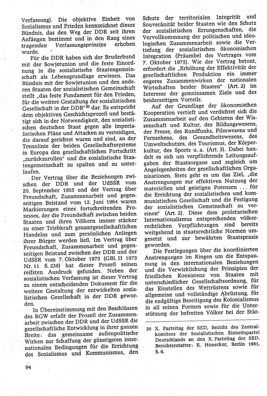 Staatsrecht der DDR [Deutsche Demokratische Republik (DDR)], Lehrbuch 1984, Seite 94 (St.-R. DDR Lb. 1984, S. 94)