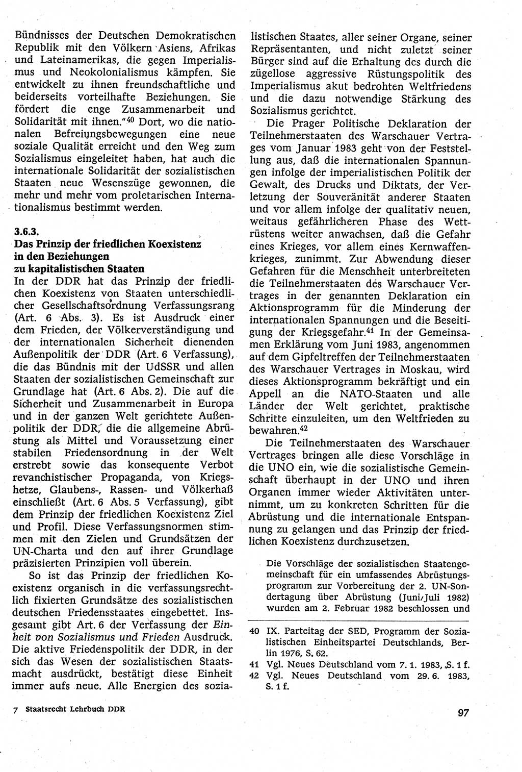 Staatsrecht der DDR [Deutsche Demokratische Republik (DDR)], Lehrbuch 1984, Seite 97 (St.-R. DDR Lb. 1984, S. 97)