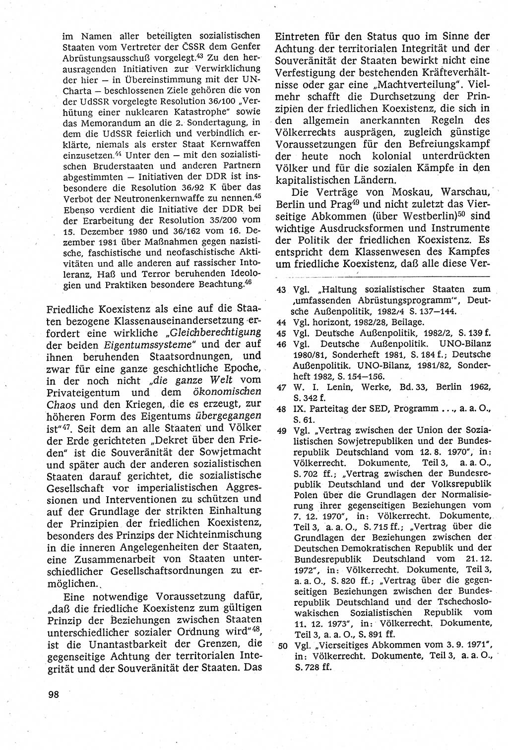 Staatsrecht der DDR [Deutsche Demokratische Republik (DDR)], Lehrbuch 1984, Seite 98 (St.-R. DDR Lb. 1984, S. 98)