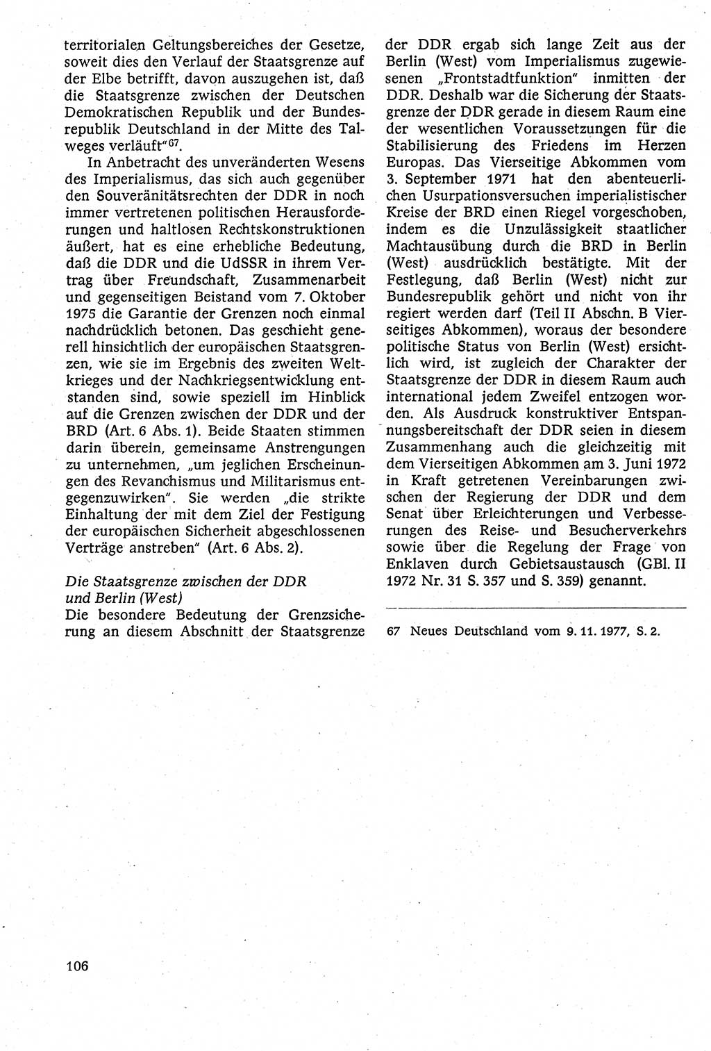Staatsrecht der DDR [Deutsche Demokratische Republik (DDR)], Lehrbuch 1984, Seite 106 (St.-R. DDR Lb. 1984, S. 106)
