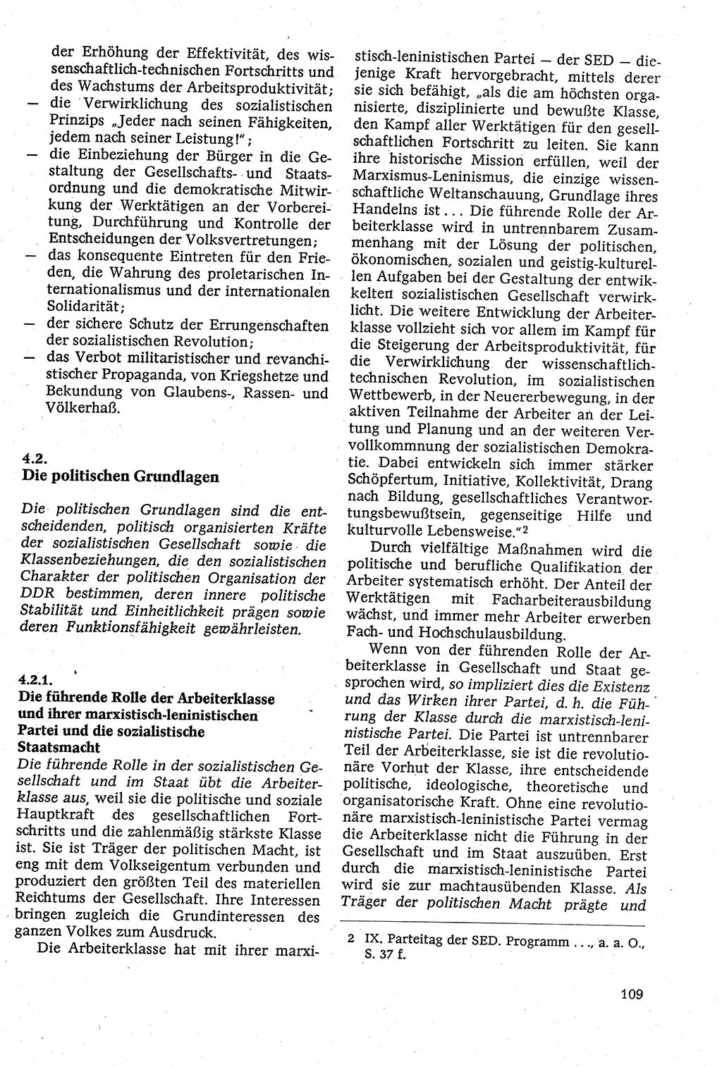 Staatsrecht der DDR [Deutsche Demokratische Republik (DDR)], Lehrbuch 1984, Seite 109 (St.-R. DDR Lb. 1984, S. 109)