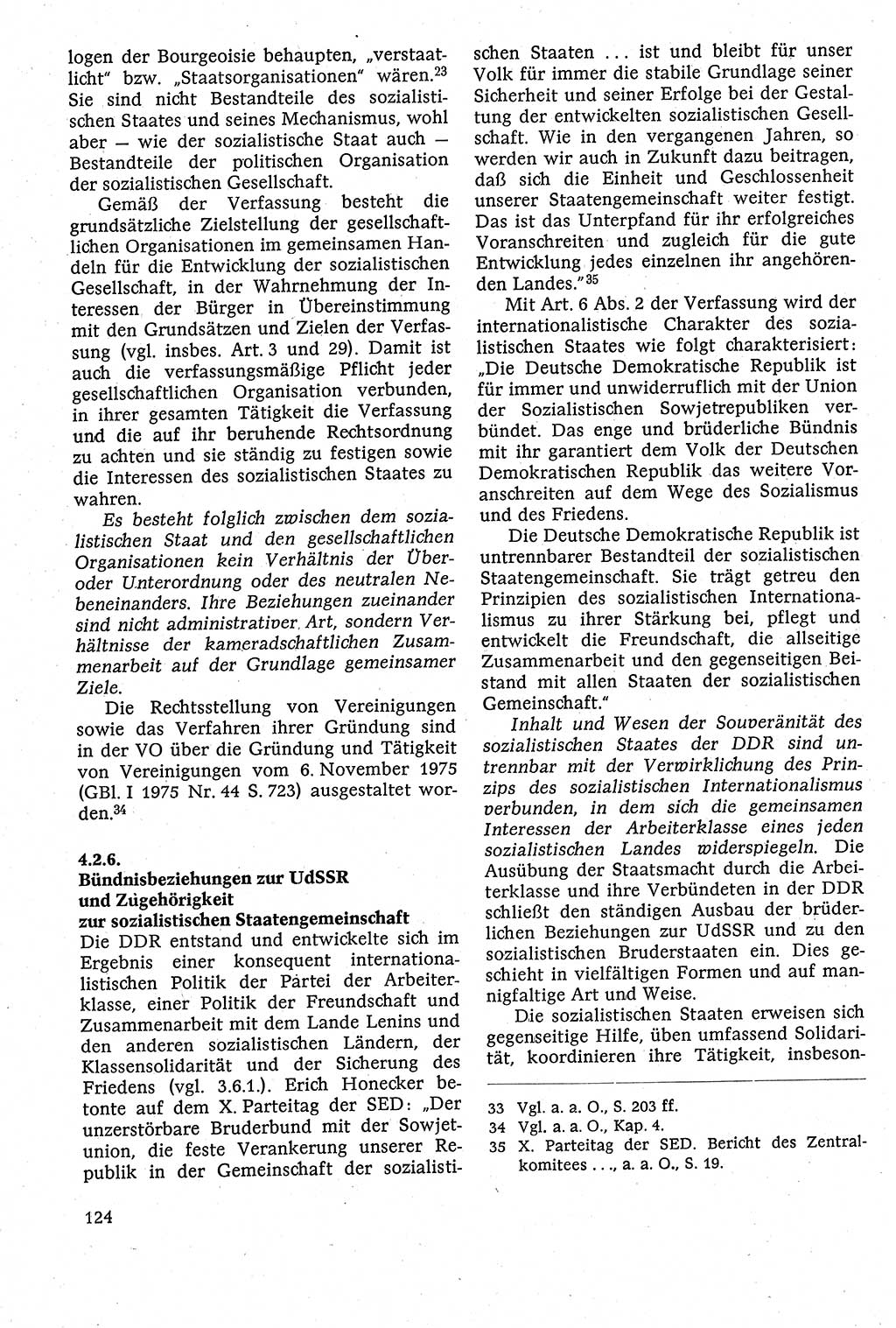 Staatsrecht der DDR [Deutsche Demokratische Republik (DDR)], Lehrbuch 1984, Seite 124 (St.-R. DDR Lb. 1984, S. 124)