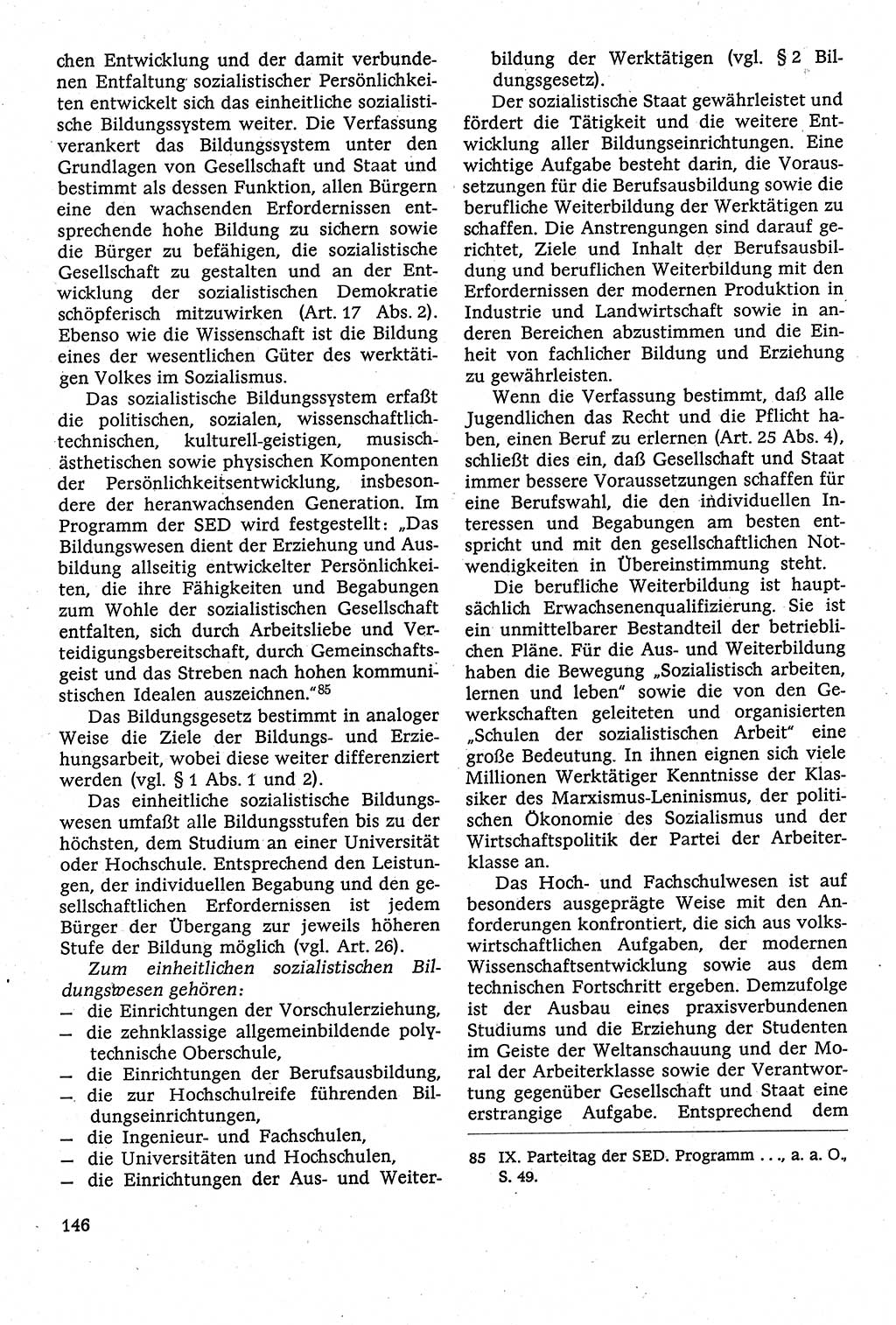 Staatsrecht der DDR [Deutsche Demokratische Republik (DDR)], Lehrbuch 1984, Seite 146 (St.-R. DDR Lb. 1984, S. 146)