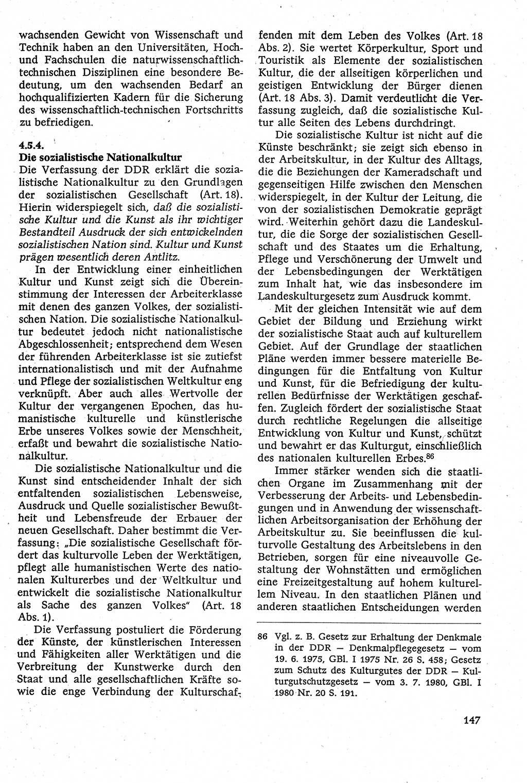Staatsrecht der DDR [Deutsche Demokratische Republik (DDR)], Lehrbuch 1984, Seite 147 (St.-R. DDR Lb. 1984, S. 147)
