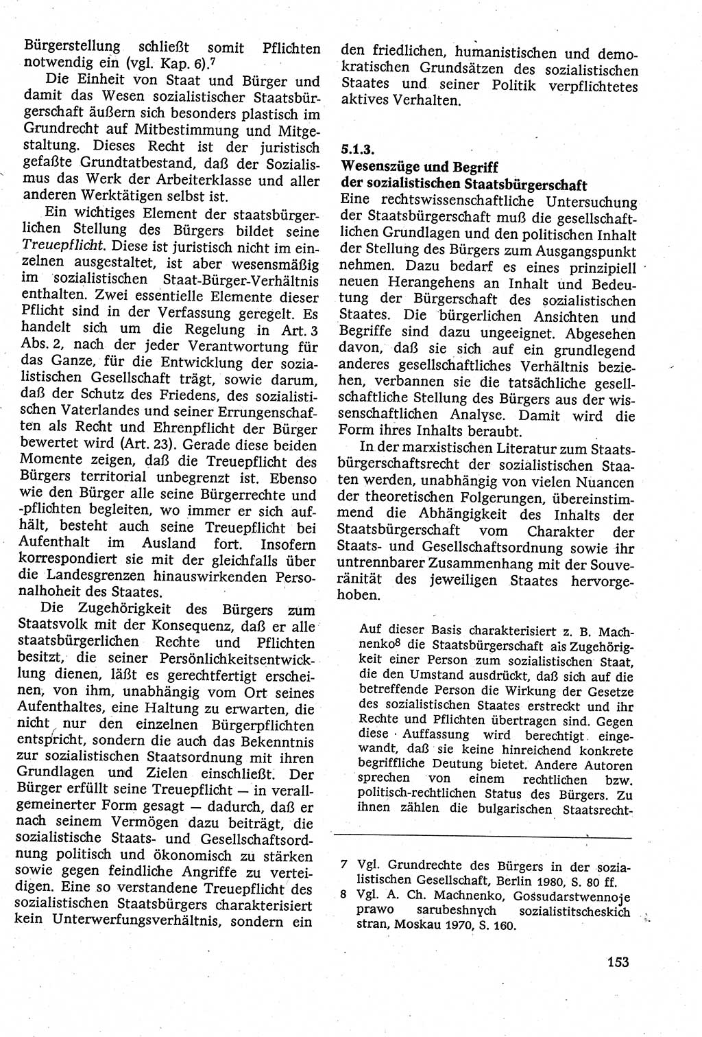 Staatsrecht der DDR [Deutsche Demokratische Republik (DDR)], Lehrbuch 1984, Seite 153 (St.-R. DDR Lb. 1984, S. 153)