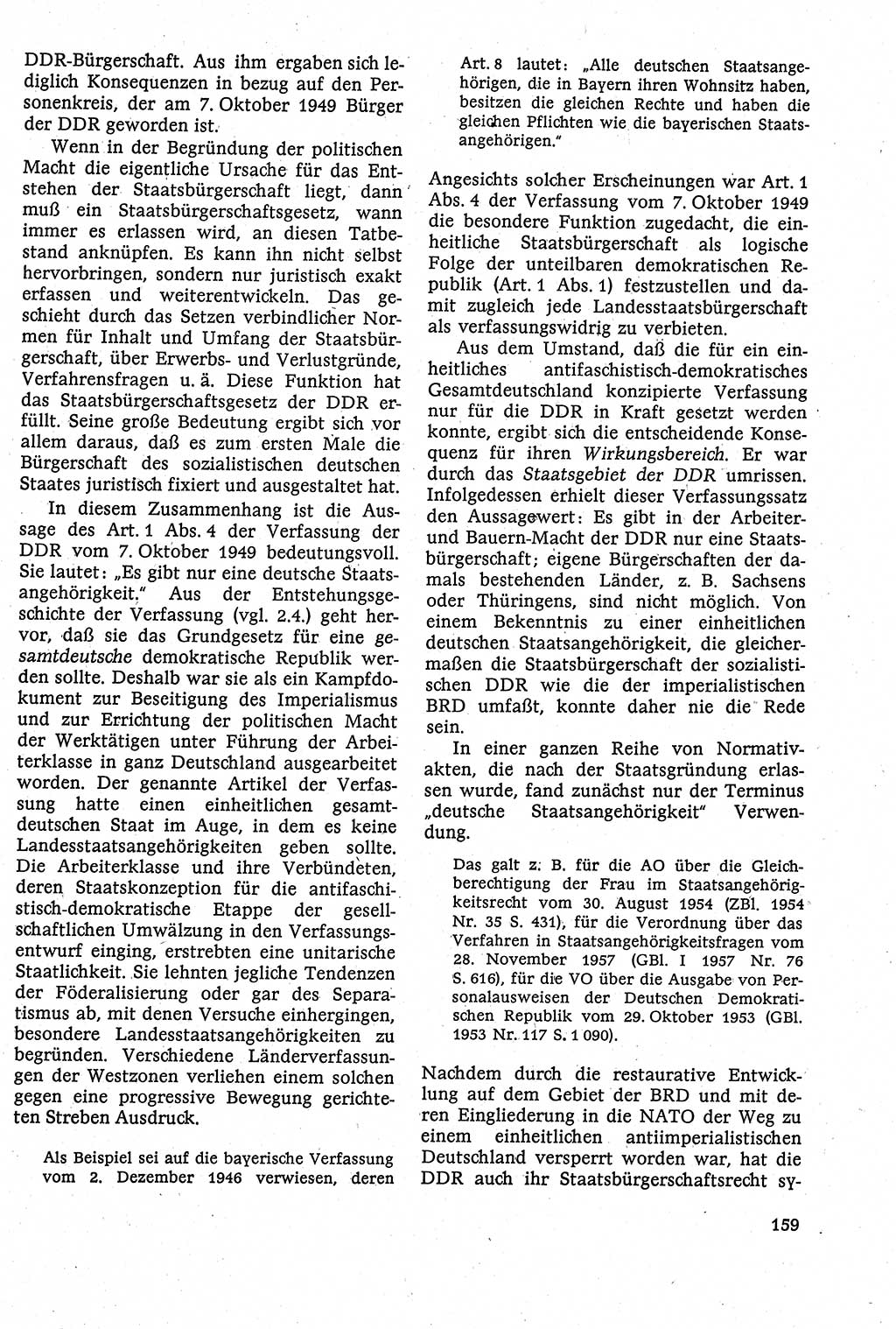Staatsrecht der DDR [Deutsche Demokratische Republik (DDR)], Lehrbuch 1984, Seite 159 (St.-R. DDR Lb. 1984, S. 159)