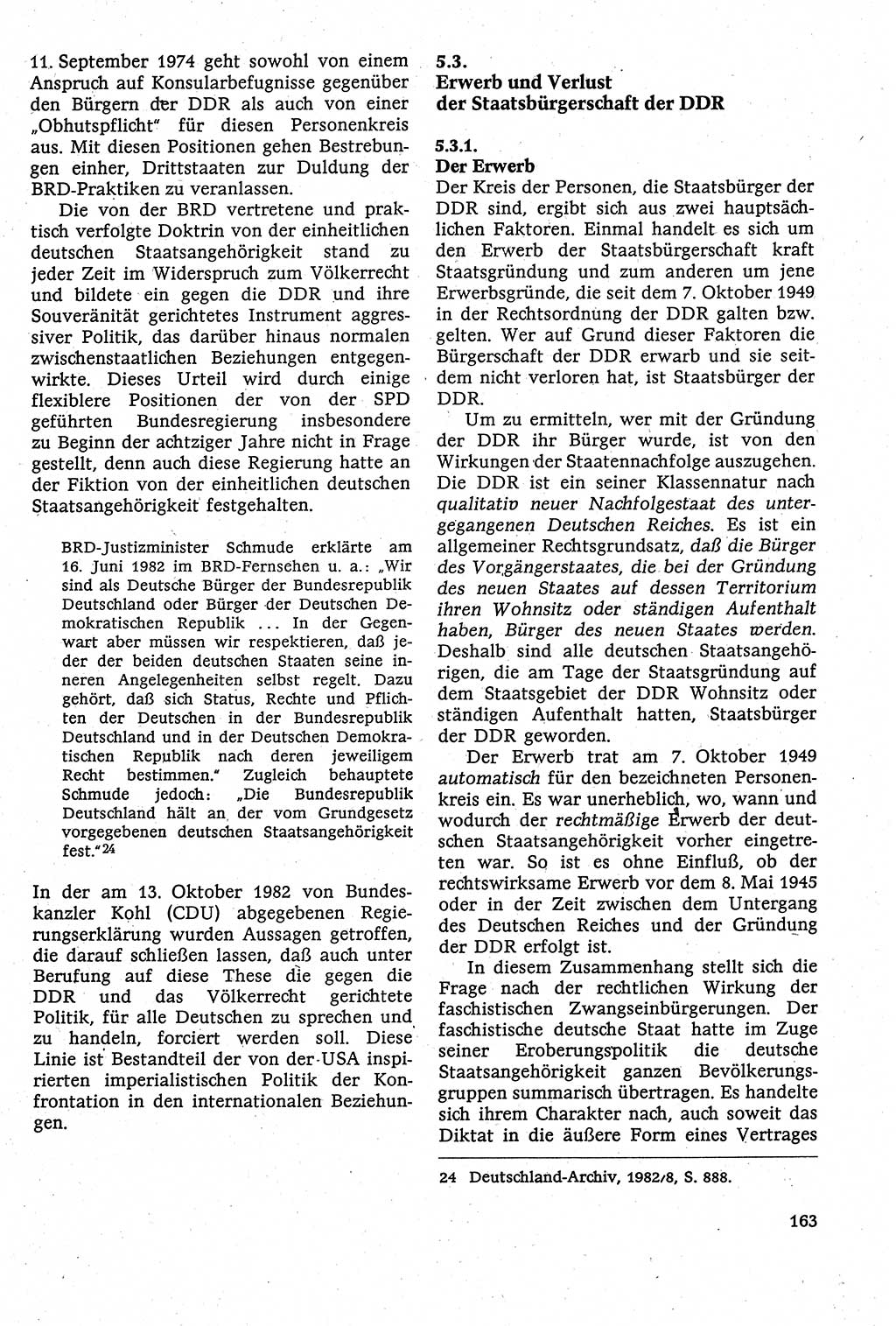 Staatsrecht der DDR [Deutsche Demokratische Republik (DDR)], Lehrbuch 1984, Seite 163 (St.-R. DDR Lb. 1984, S. 163)