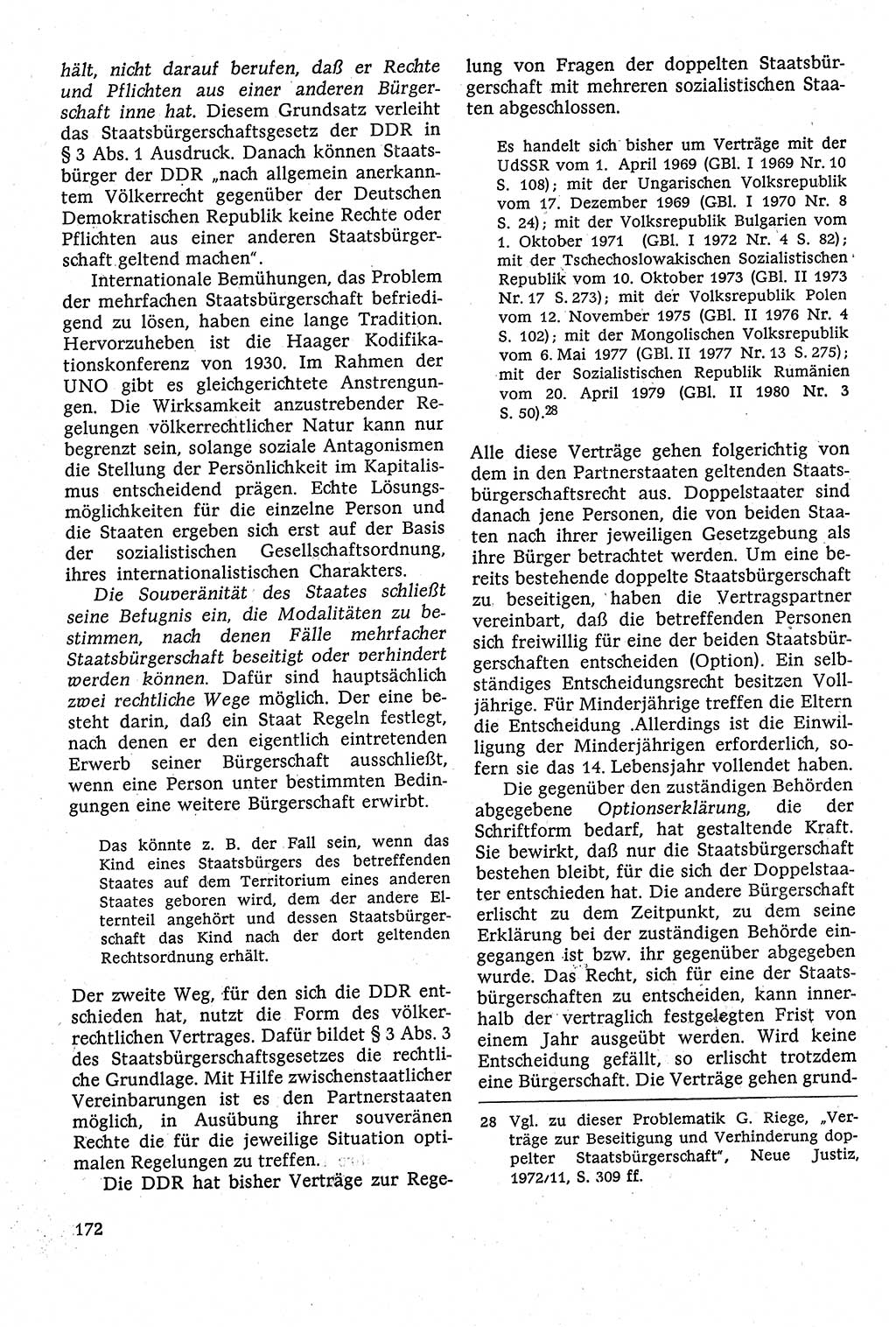 Staatsrecht der DDR [Deutsche Demokratische Republik (DDR)], Lehrbuch 1984, Seite 172 (St.-R. DDR Lb. 1984, S. 172)