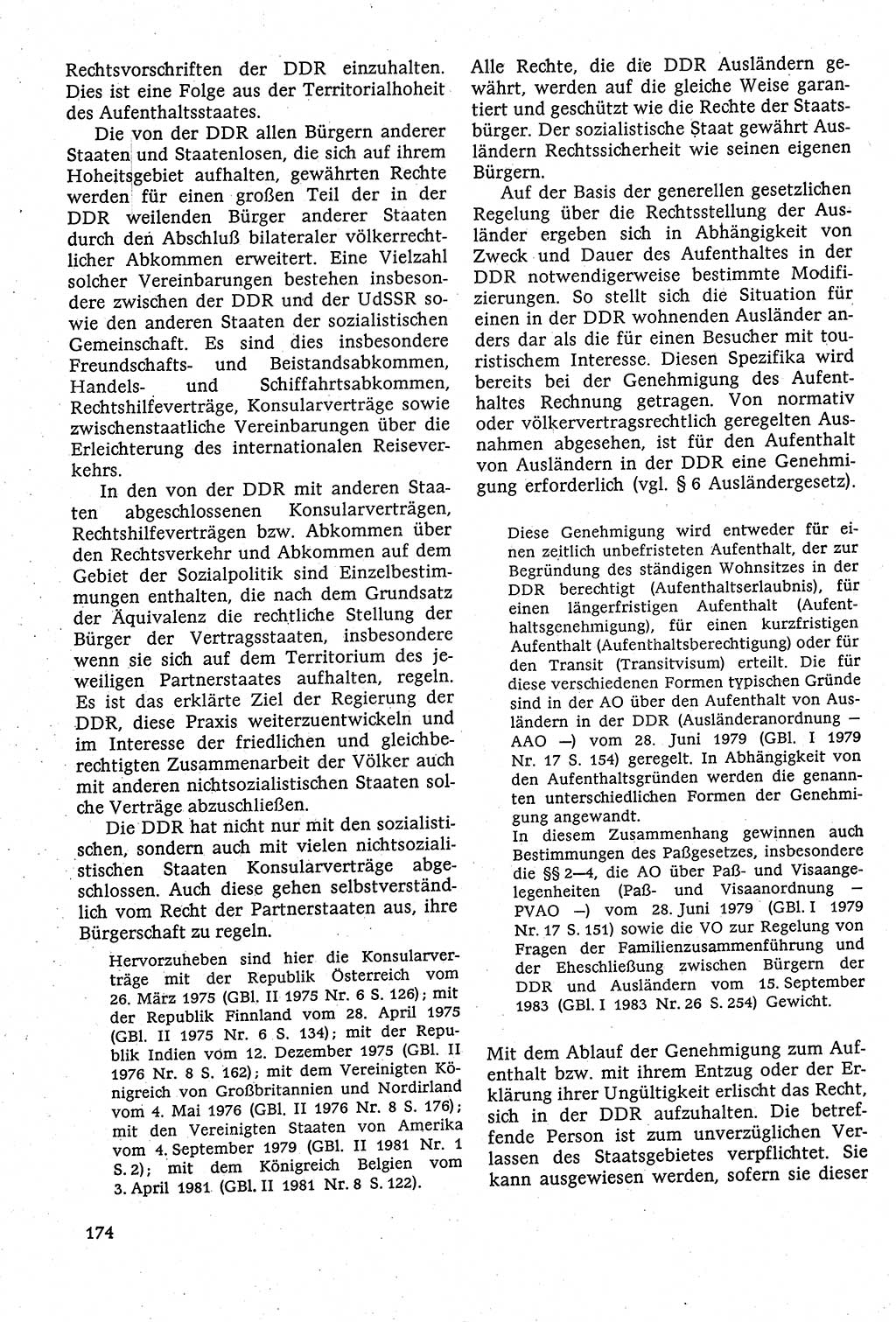 Staatsrecht der DDR [Deutsche Demokratische Republik (DDR)], Lehrbuch 1984, Seite 174 (St.-R. DDR Lb. 1984, S. 174)