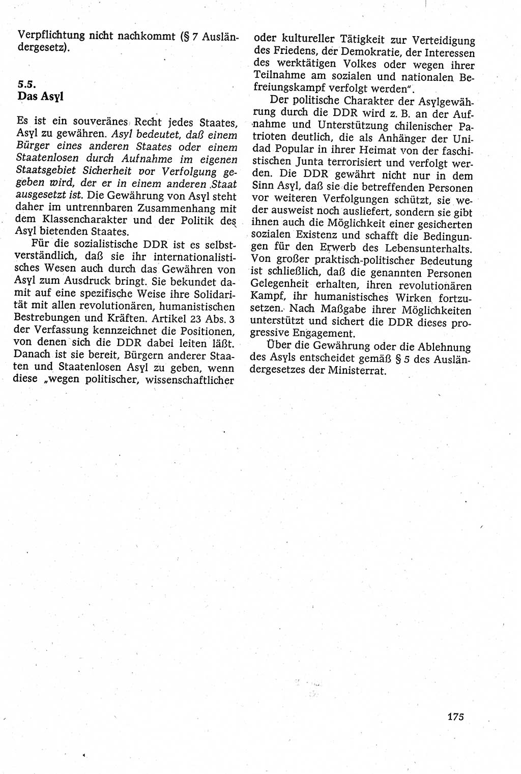 Staatsrecht der DDR [Deutsche Demokratische Republik (DDR)], Lehrbuch 1984, Seite 175 (St.-R. DDR Lb. 1984, S. 175)