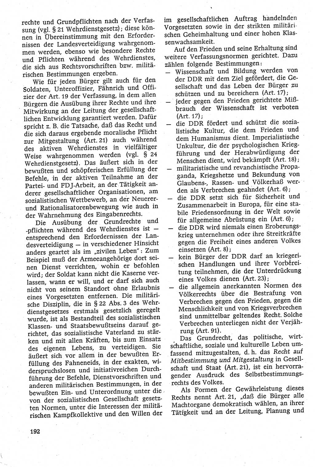 Staatsrecht der DDR [Deutsche Demokratische Republik (DDR)], Lehrbuch 1984, Seite 192 (St.-R. DDR Lb. 1984, S. 192)