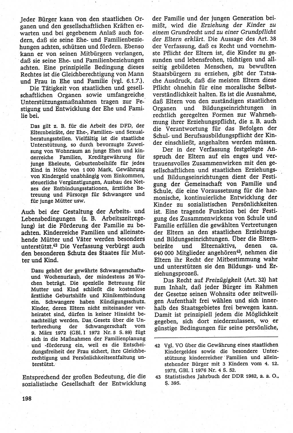 Staatsrecht der DDR [Deutsche Demokratische Republik (DDR)], Lehrbuch 1984, Seite 198 (St.-R. DDR Lb. 1984, S. 198)