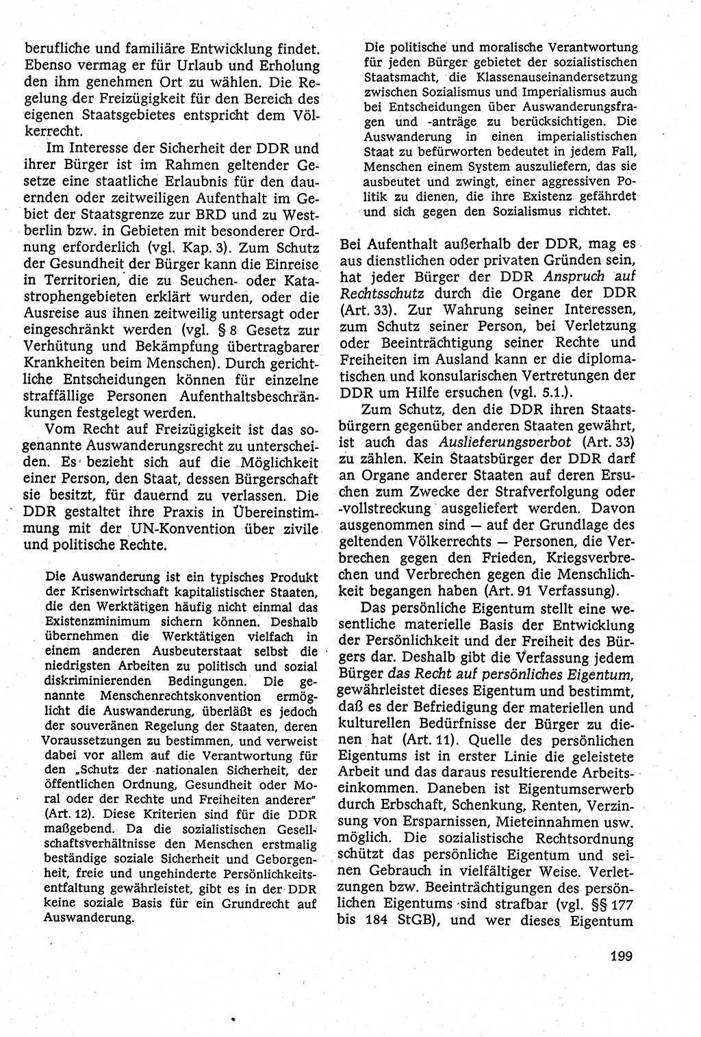 Staatsrecht der DDR [Deutsche Demokratische Republik (DDR)], Lehrbuch 1984, Seite 199 (St.-R. DDR Lb. 1984, S. 199)