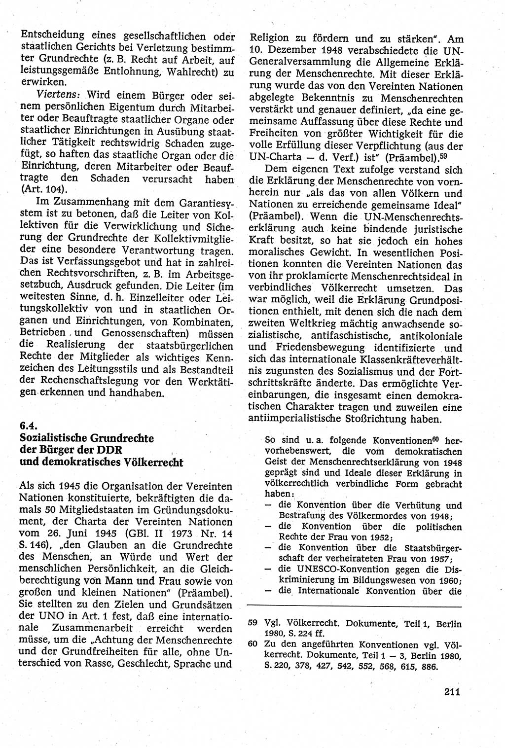 Staatsrecht der DDR [Deutsche Demokratische Republik (DDR)], Lehrbuch 1984, Seite 211 (St.-R. DDR Lb. 1984, S. 211)