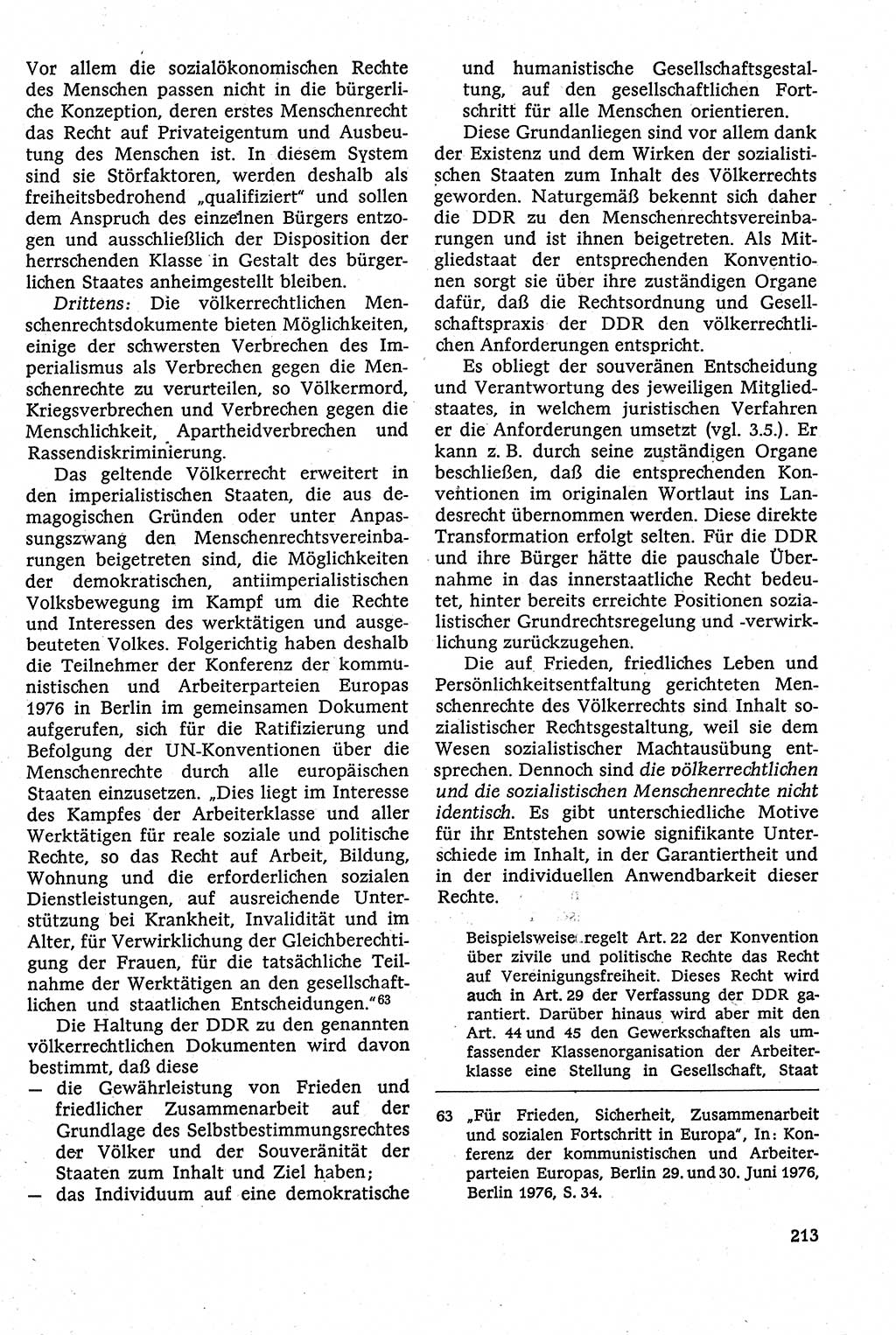 Staatsrecht der DDR [Deutsche Demokratische Republik (DDR)], Lehrbuch 1984, Seite 213 (St.-R. DDR Lb. 1984, S. 213)