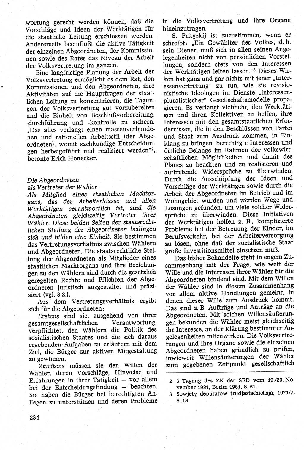 Staatsrecht der DDR [Deutsche Demokratische Republik (DDR)], Lehrbuch 1984, Seite 234 (St.-R. DDR Lb. 1984, S. 234)