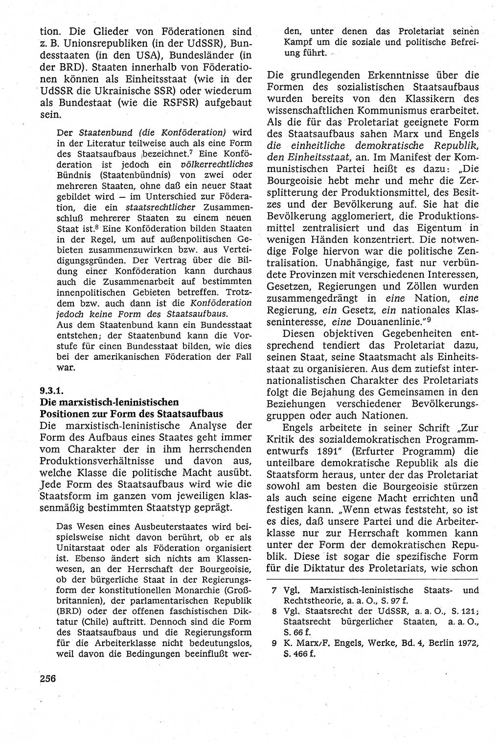 Staatsrecht der DDR [Deutsche Demokratische Republik (DDR)], Lehrbuch 1984, Seite 256 (St.-R. DDR Lb. 1984, S. 256)