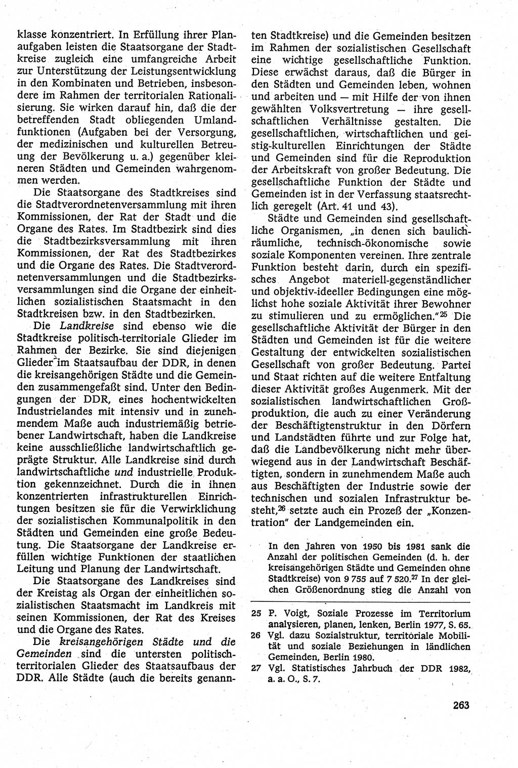 Staatsrecht der DDR [Deutsche Demokratische Republik (DDR)], Lehrbuch 1984, Seite 263 (St.-R. DDR Lb. 1984, S. 263)
