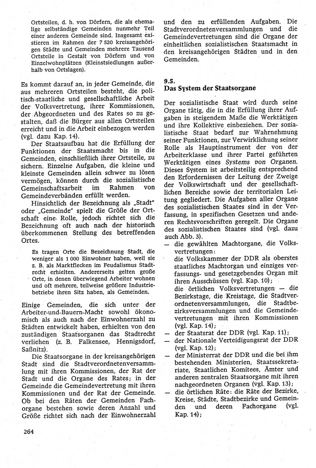 Staatsrecht der DDR [Deutsche Demokratische Republik (DDR)], Lehrbuch 1984, Seite 264 (St.-R. DDR Lb. 1984, S. 264)