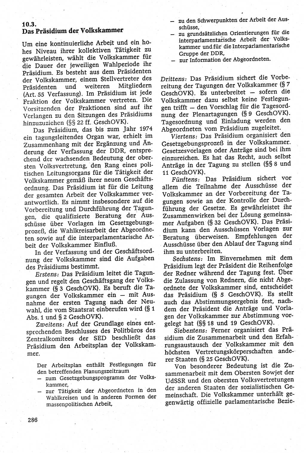 Staatsrecht der DDR [Deutsche Demokratische Republik (DDR)], Lehrbuch 1984, Seite 286 (St.-R. DDR Lb. 1984, S. 286)