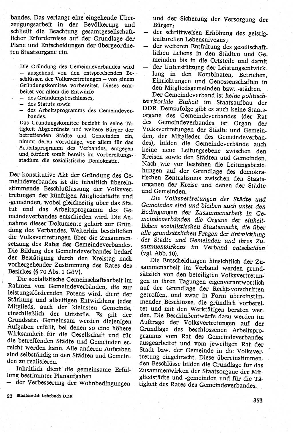 Staatsrecht der DDR [Deutsche Demokratische Republik (DDR)], Lehrbuch 1984, Seite 353 (St.-R. DDR Lb. 1984, S. 353)