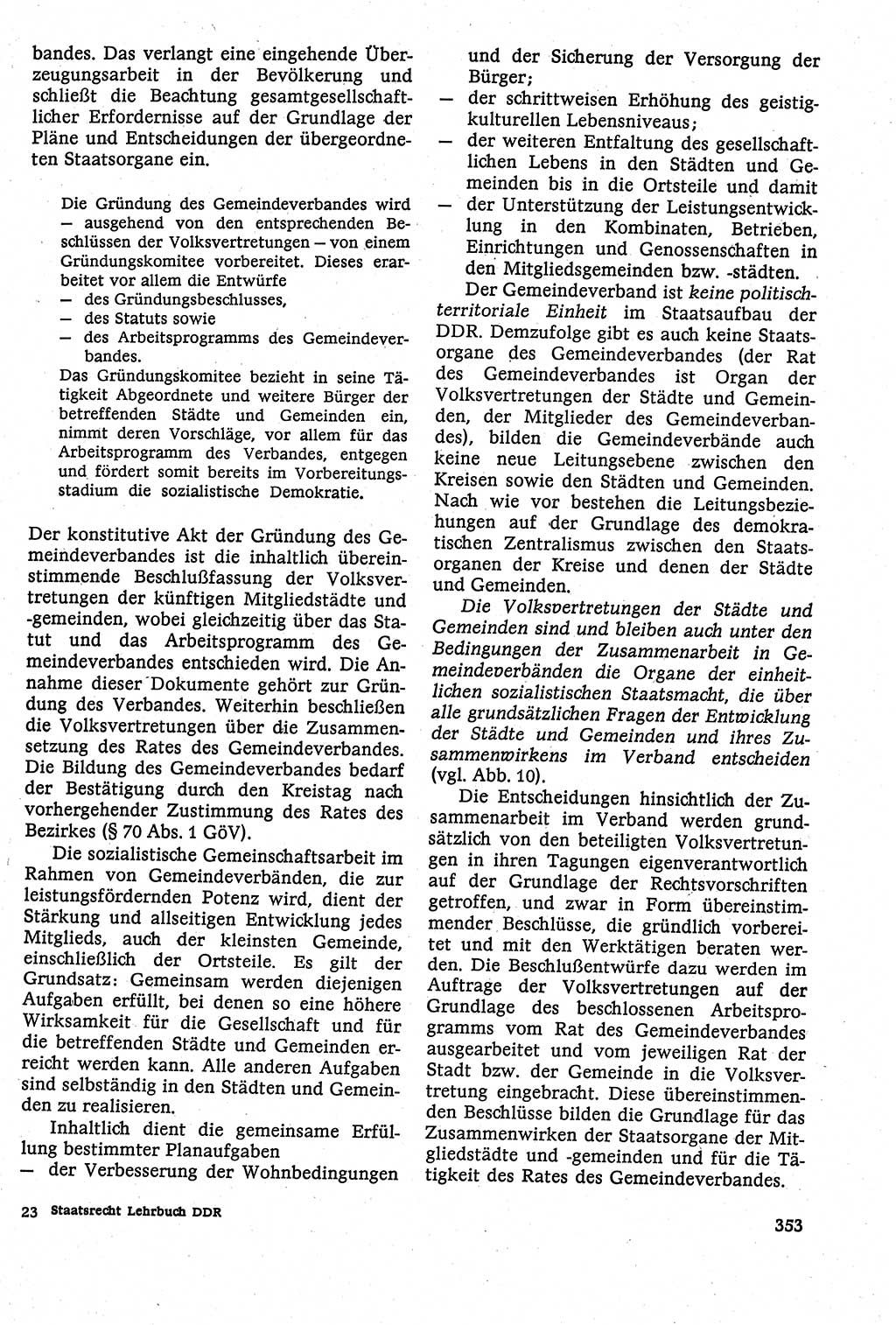 Staatsrecht der DDR [Deutsche Demokratische Republik (DDR)], Lehrbuch 1984, Seite 353 (St.-R. DDR Lb. 1984, S. 353)