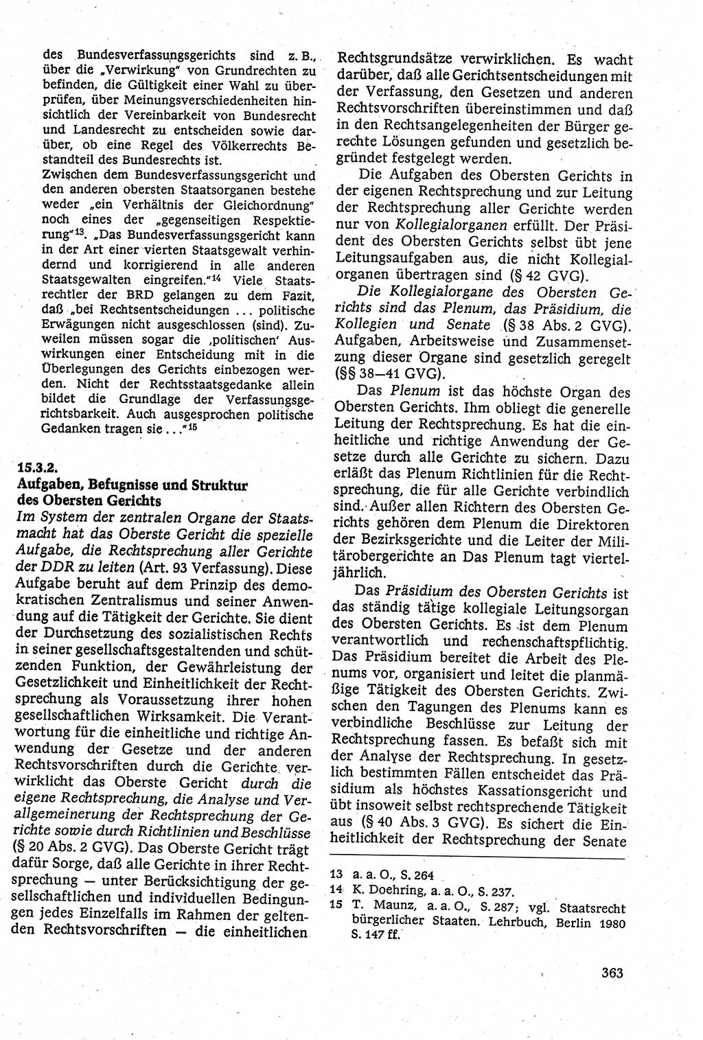 Staatsrecht der DDR [Deutsche Demokratische Republik (DDR)], Lehrbuch 1984, Seite 363 (St.-R. DDR Lb. 1984, S. 363)