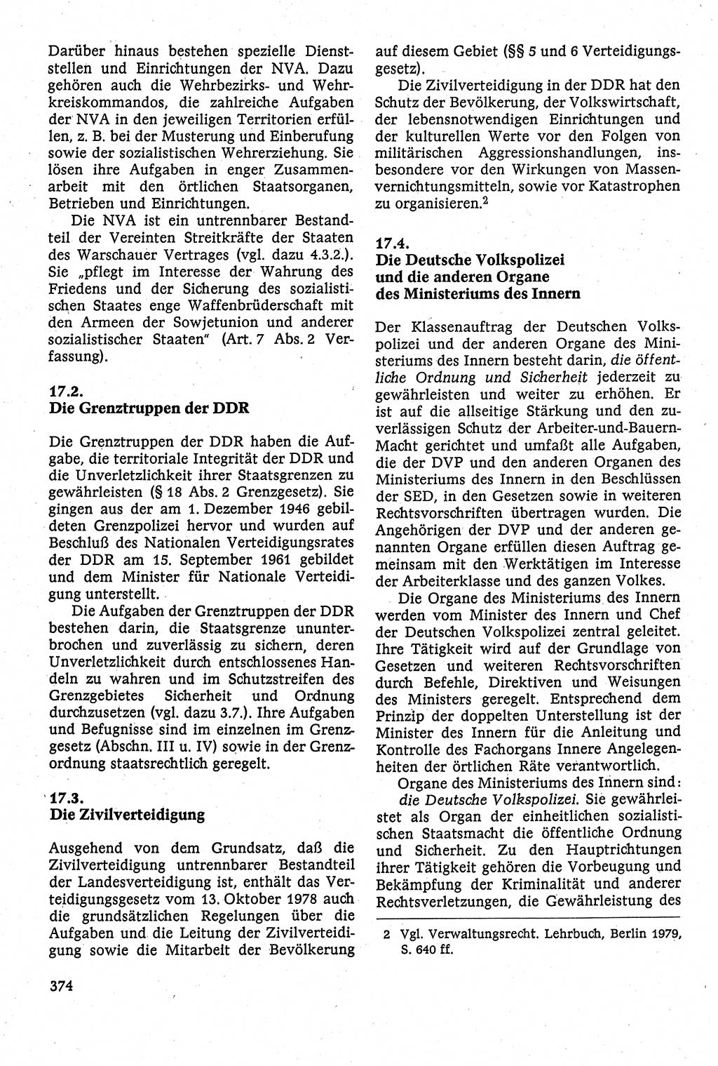 Staatsrecht der DDR [Deutsche Demokratische Republik (DDR)], Lehrbuch 1984, Seite 374 (St.-R. DDR Lb. 1984, S. 374)