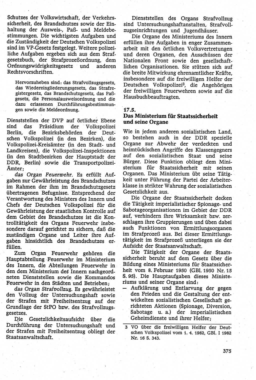 Staatsrecht der DDR [Deutsche Demokratische Republik (DDR)], Lehrbuch 1984, Seite 375 (St.-R. DDR Lb. 1984, S. 375)