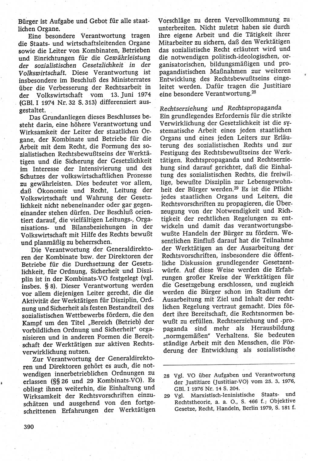 Staatsrecht der DDR [Deutsche Demokratische Republik (DDR)], Lehrbuch 1984, Seite 390 (St.-R. DDR Lb. 1984, S. 390)