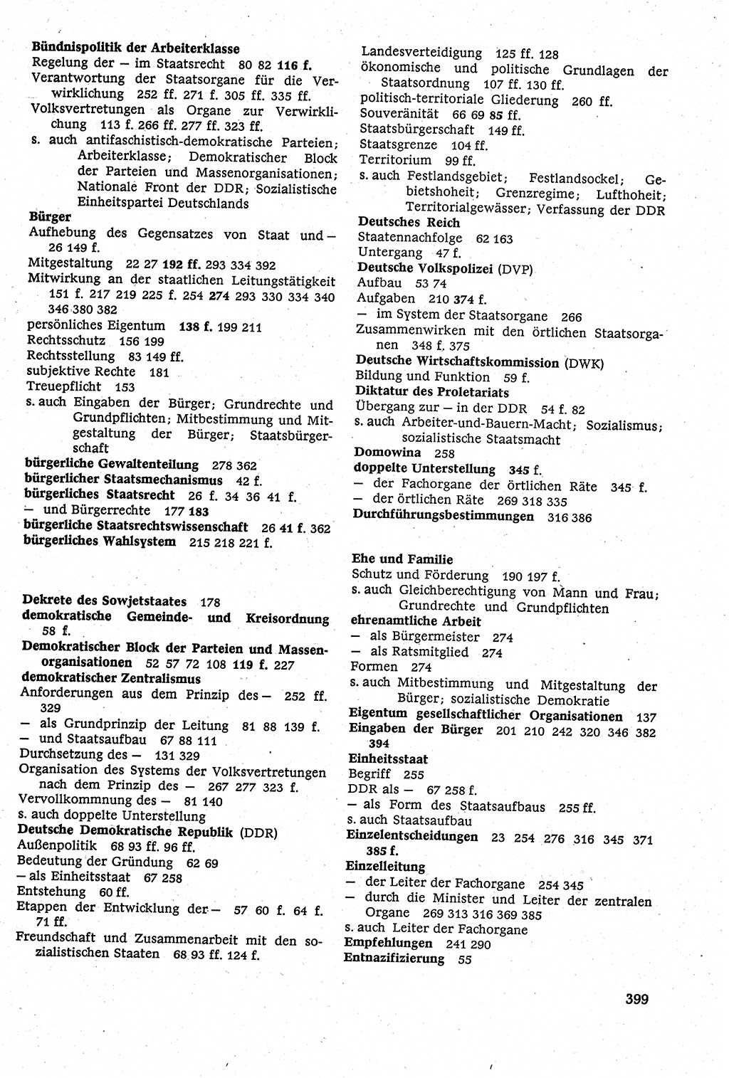 Staatsrecht der DDR [Deutsche Demokratische Republik (DDR)], Lehrbuch 1984, Seite 399 (St.-R. DDR Lb. 1984, S. 399)
