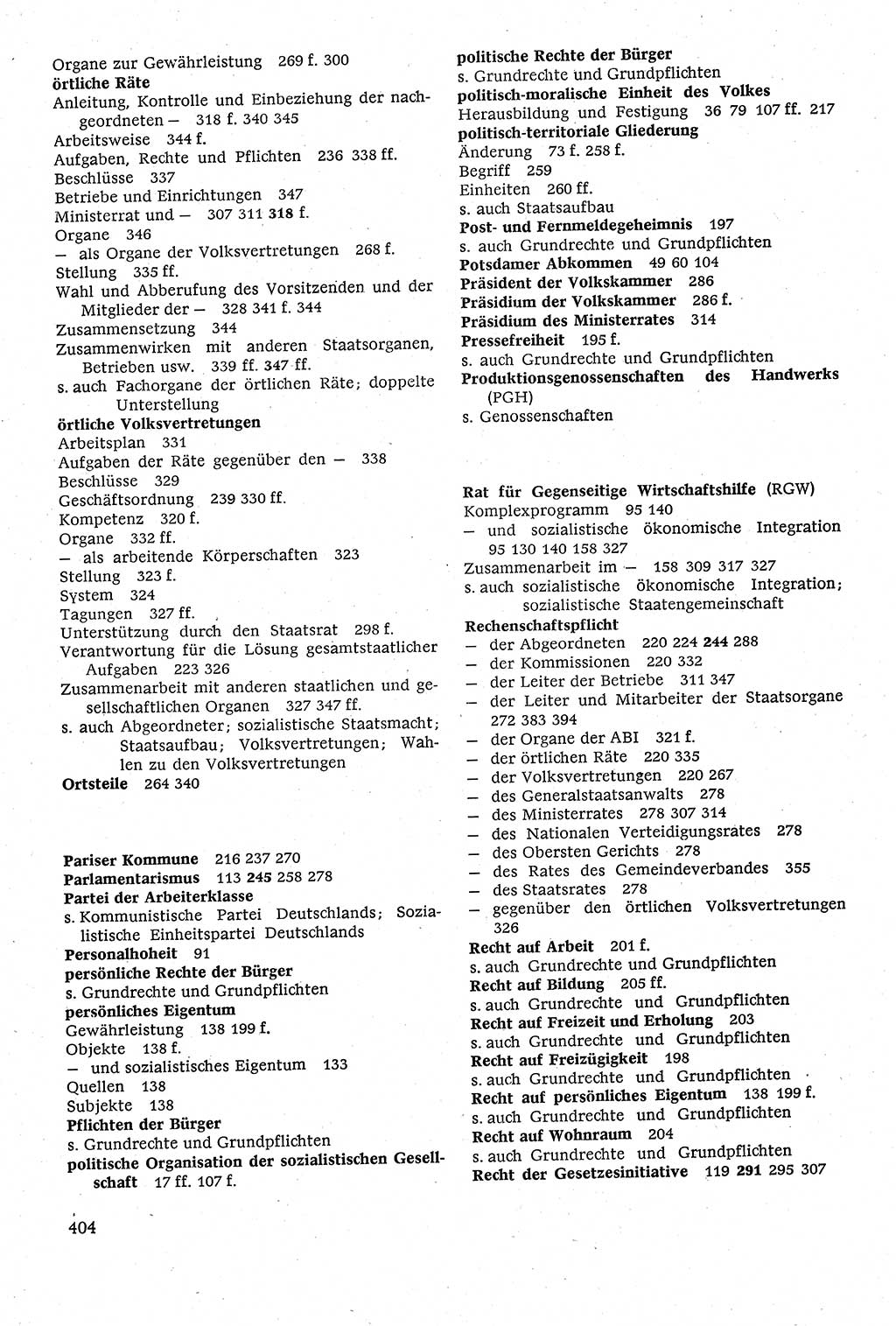 Staatsrecht der DDR [Deutsche Demokratische Republik (DDR)], Lehrbuch 1984, Seite 404 (St.-R. DDR Lb. 1984, S. 404)