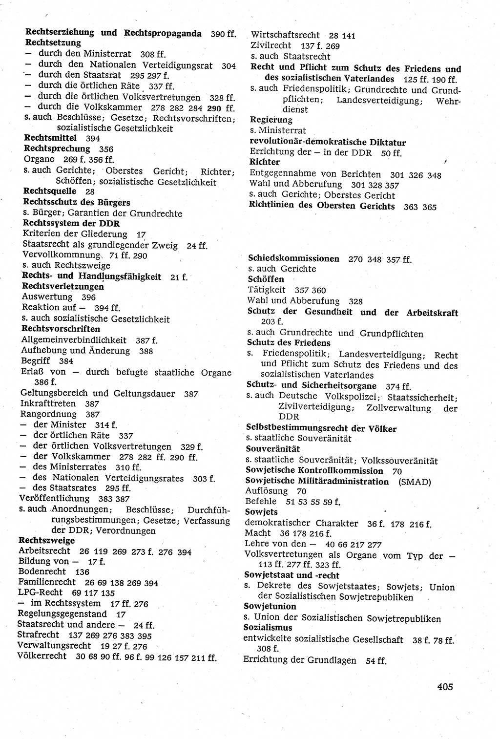 Staatsrecht der DDR [Deutsche Demokratische Republik (DDR)], Lehrbuch 1984, Seite 405 (St.-R. DDR Lb. 1984, S. 405)