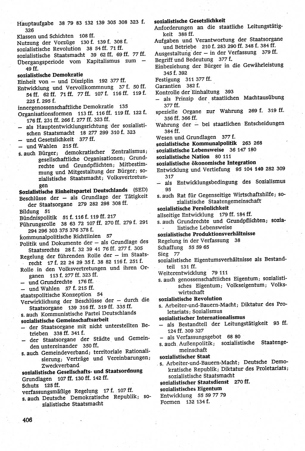 Staatsrecht der DDR [Deutsche Demokratische Republik (DDR)], Lehrbuch 1984, Seite 406 (St.-R. DDR Lb. 1984, S. 406)
