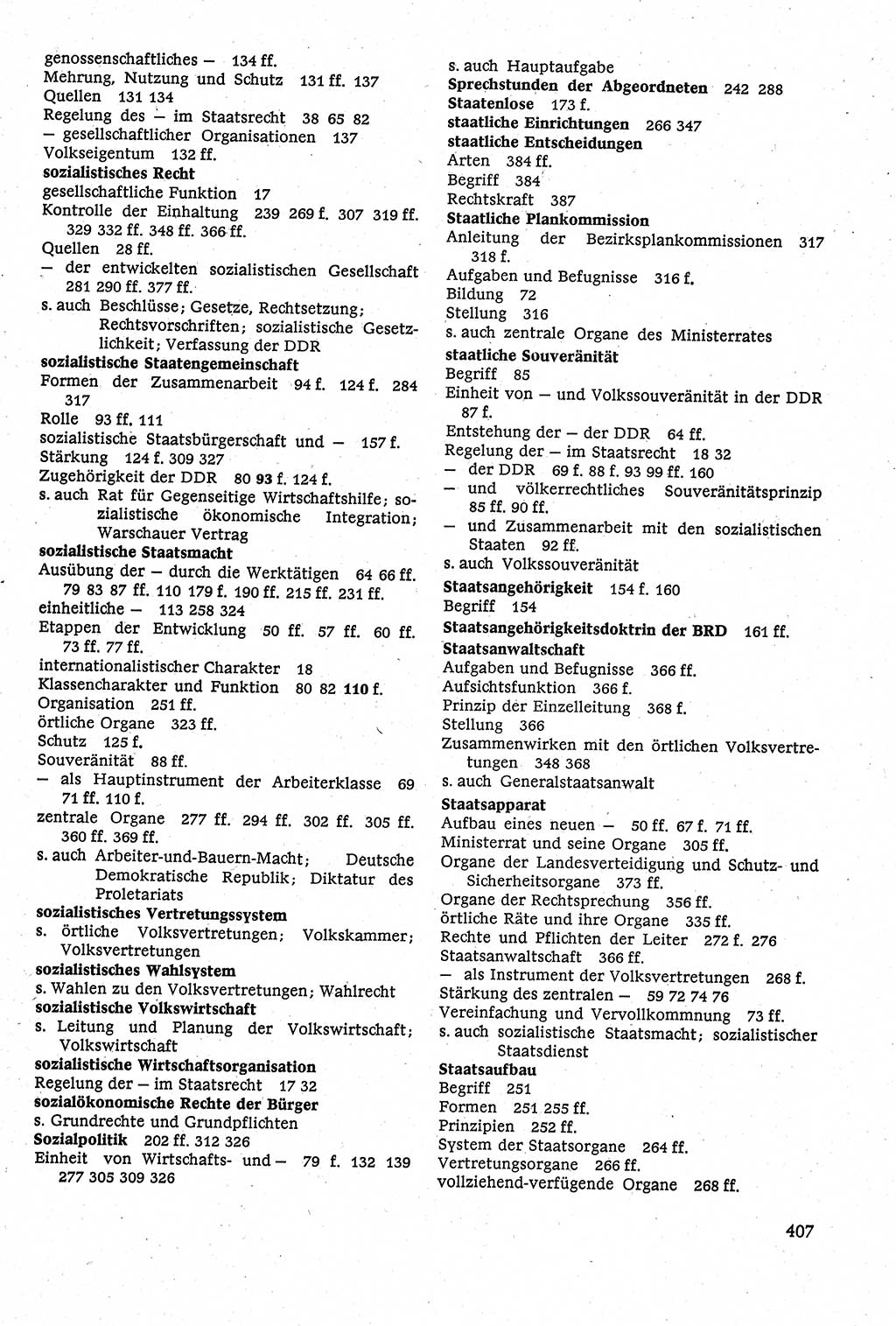 Staatsrecht der DDR [Deutsche Demokratische Republik (DDR)], Lehrbuch 1984, Seite 407 (St.-R. DDR Lb. 1984, S. 407)