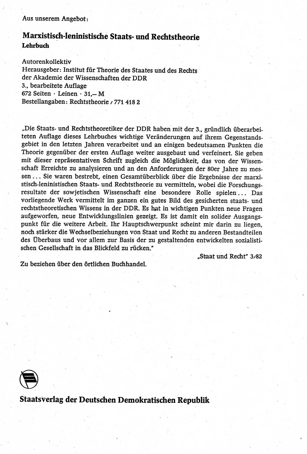 Staatsrecht der DDR [Deutsche Demokratische Republik (DDR)], Lehrbuch 1984, Seite 413 (St.-R. DDR Lb. 1984, S. 413)