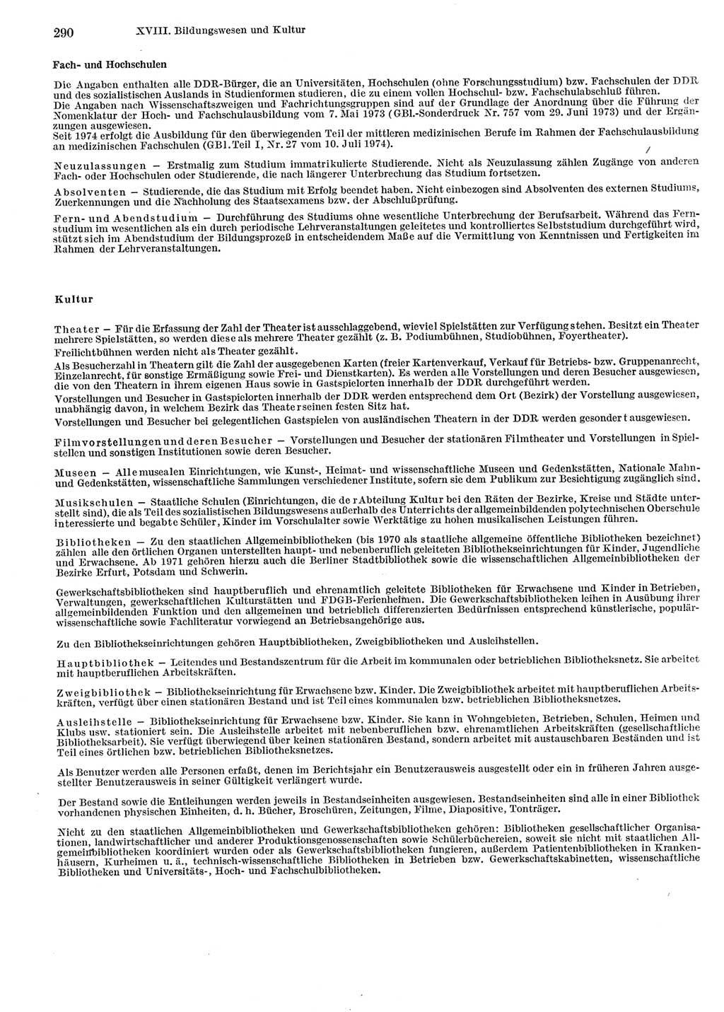 Statistisches Jahrbuch der Deutschen Demokratischen Republik (DDR) 1984, Seite 290 (Stat. Jb. DDR 1984, S. 290)