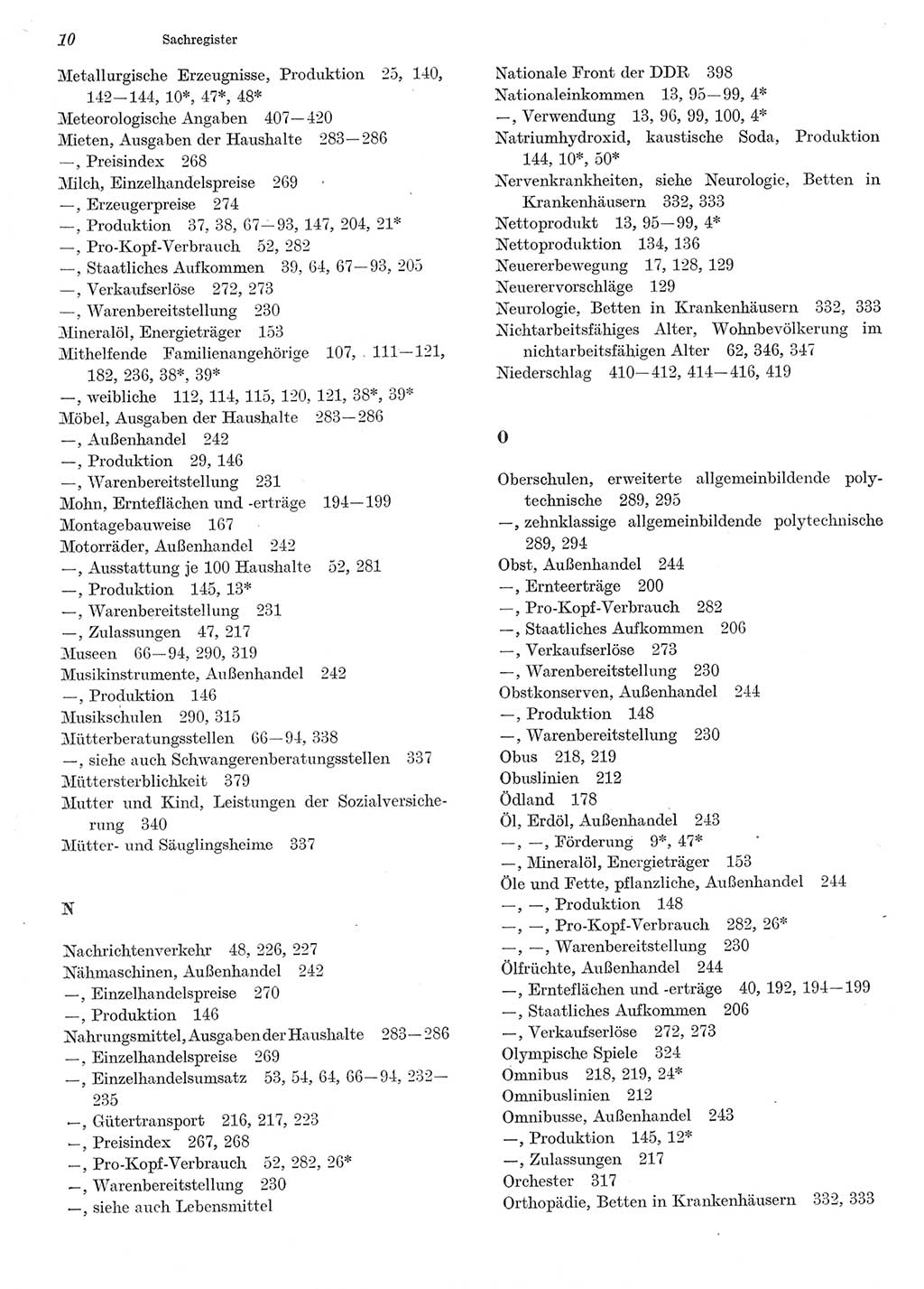 Statistisches Jahrbuch der Deutschen Demokratischen Republik (DDR) 1984, Seite 10 (Stat. Jb. DDR 1984, S. 10)