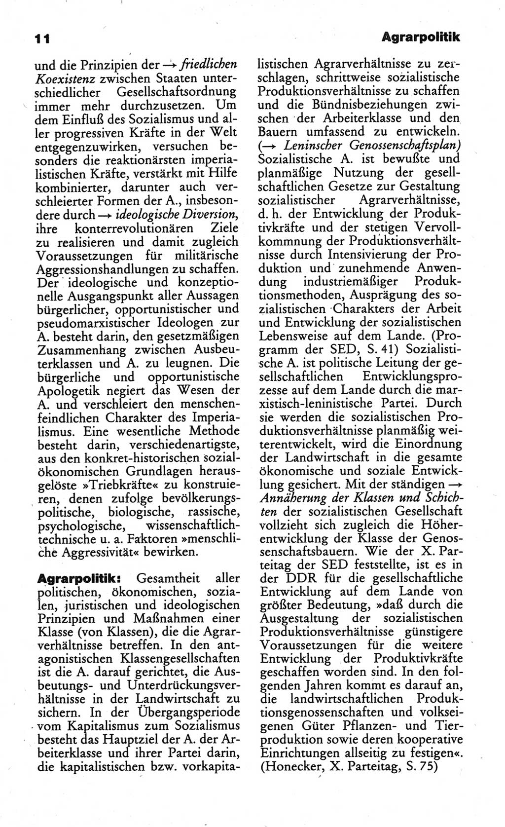 Wörterbuch des wissenschaftlichen Kommunismus [Deutsche Demokratische Republik (DDR)] 1984, Seite 11 (Wb. wiss. Komm. DDR 1984, S. 11)