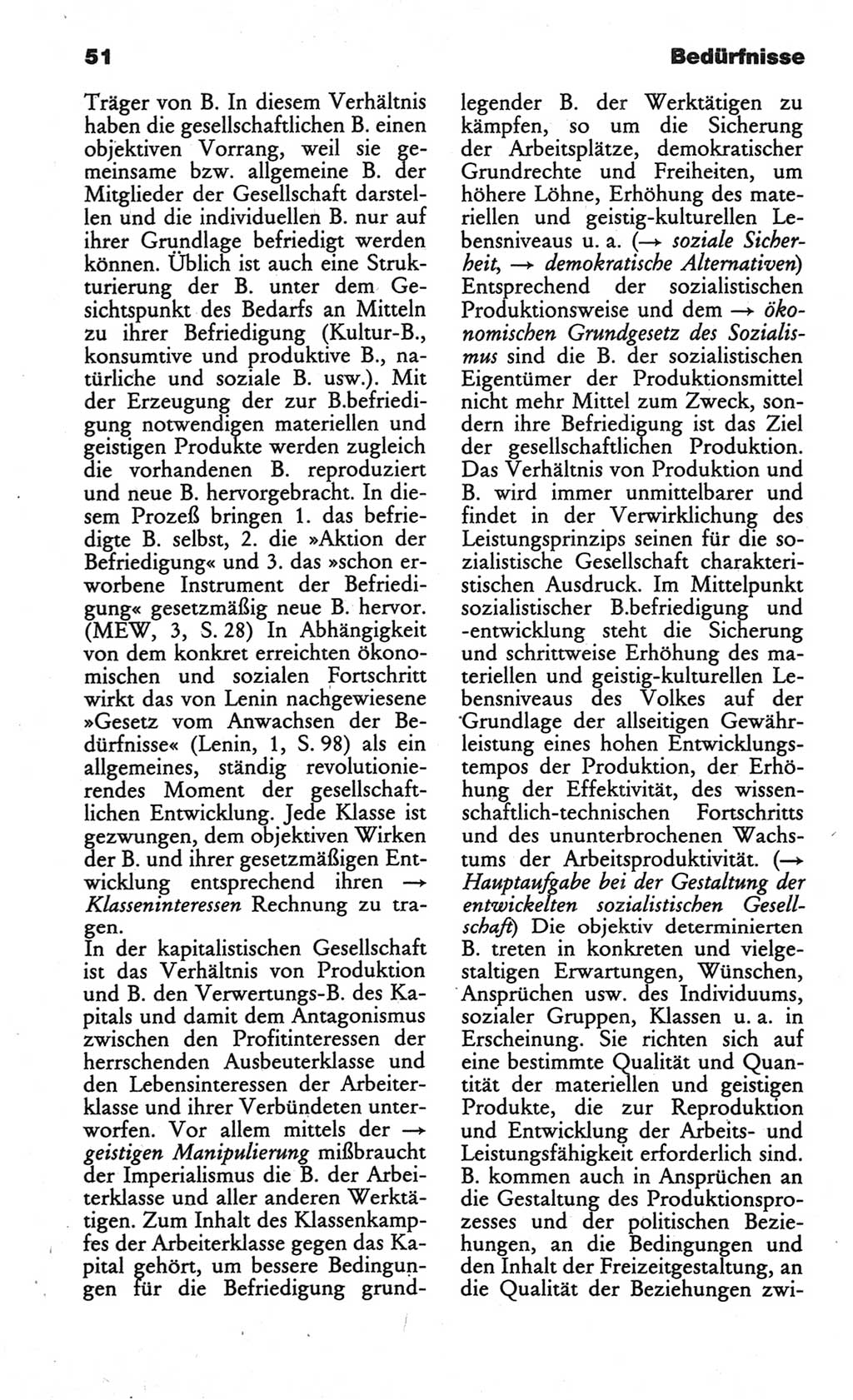 Wörterbuch des wissenschaftlichen Kommunismus [Deutsche Demokratische Republik (DDR)] 1984, Seite 51 (Wb. wiss. Komm. DDR 1984, S. 51)