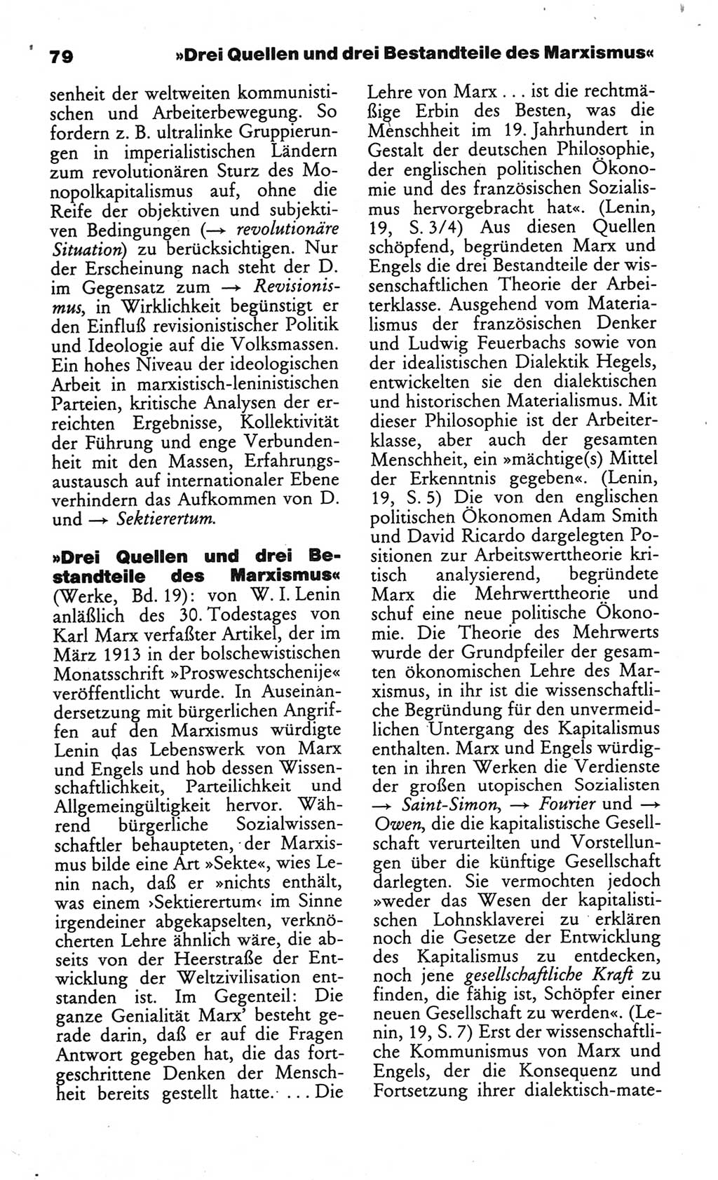 Wörterbuch des wissenschaftlichen Kommunismus [Deutsche Demokratische Republik (DDR)] 1984, Seite 79 (Wb. wiss. Komm. DDR 1984, S. 79)